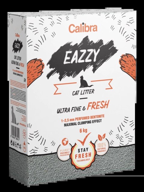 Calibra Eazzy Ultra Fine&Fresh Żwirek Bentonitowy 6kg