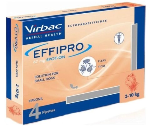 EFFIPRO Spot-On pies S 2-10 kg (pipeta 4 x 0,67ml)