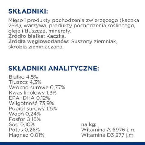 Hill's PD Prescription Diet Canine d/d Kaczka 370g