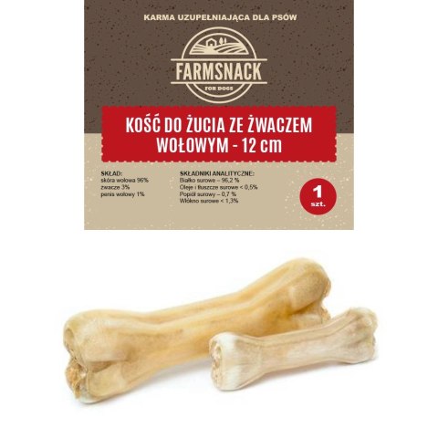 FarmSnack Kość Do Żucia Ze Żwaczem Wołowym 12cm