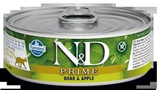 Farmina N&D Prime Feline Boar & Apple 80g