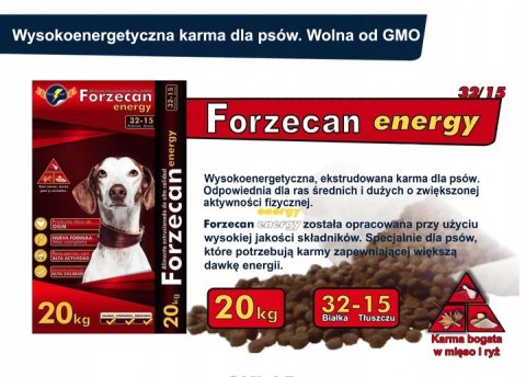 Forzecan Energy 51% mięsa BezGMO 20kg