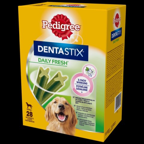 PEDIGREE® DentaStix™ Daily Fresh - karma uzupełniająca o smaku kurczaka, dla psów dużych ras- 4x270g
