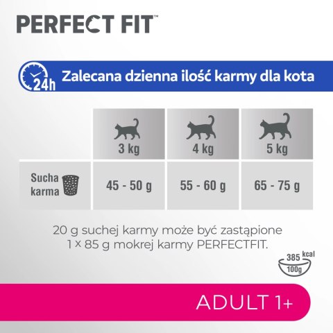 Perfect Fit™ - sucha karma pełnoporcjowa dla dorosłych kotów, bogata w wołowinę 7kg