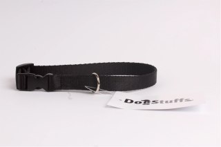 DogStuffs Obroża z plastikową klamrą 20mm/30-55cm czarna