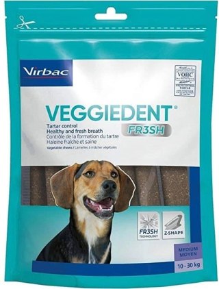 Virbac Veggiedent Fresh Gryzak M (10-30kg) 15sztuk