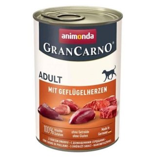 ANIMONDA GranCarno Adult Dog Wieprzowina Z Sercami Drobiu 400g