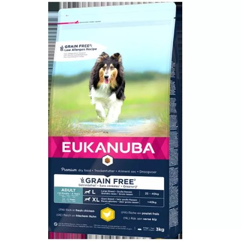 Eukanuba Adult Large Grain Free Chicken 3kg