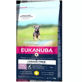 Eukunuba Puppy Small/Medium Grain Free Chicken 3kg