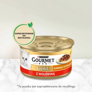 Purina Gourmet Gold Sauce Delight z wołowiną 85g