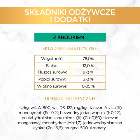 Purina Gourmet Gold pasztet z królikiem 85g