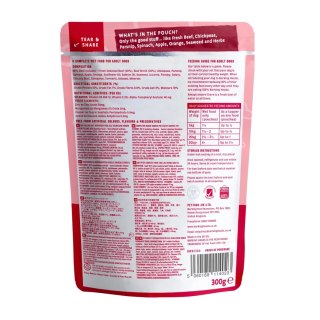 Barking Heads Beef Waggington saszetka dla psów 300g