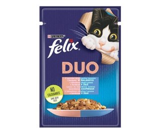 Felix Fantastic Duo Z Łososiem I Sardynką W Galaretce 85g