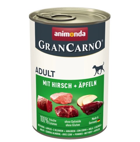 Animonda GranCarno Adult Dog Jeleń & Jabłko 400g