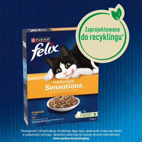 Felix Farmhouse Sensations Z Mieszanką Kurczaka I Indyka I Z Warzywami 1kg