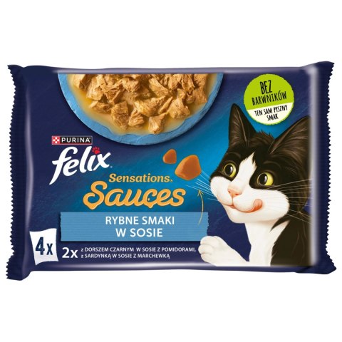 Felix Sensations Sauces Karma Dla Kota Smaki Rybne W Sosie 4x85g