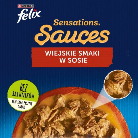 Felix Sensations Sauces Karma Dla Kota Wiejskie Smaki W Sosie 4x85g