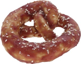 Precel XXL z surowej skóry z kaczką 10x10 cm 75 g