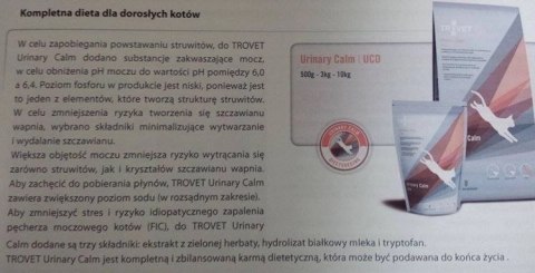 Trovet Ucd Urinary Calm Diet Dla Kota 2,5kg