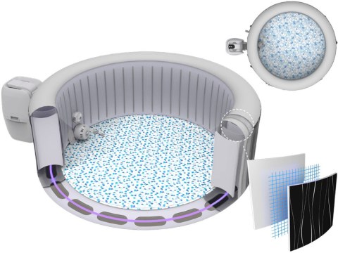 Bestway jacuzzi Lay-Z-Spa HOLLYWOOD 4-6os 196 cm LED 60059