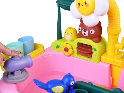 Duży Stolik Wodny Plac zabaw Zjeżdżalnia 40 el. Kreatywna Zabawa ZA6135