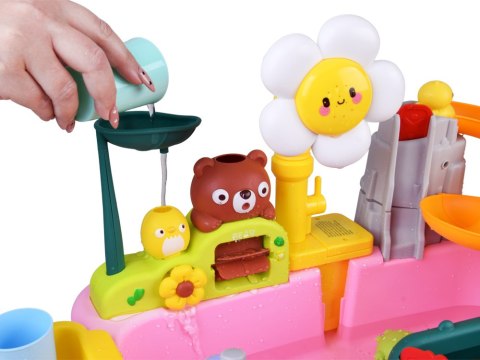 Duży Stolik Wodny Plac zabaw Zjeżdżalnia 40 el. Kreatywna Zabawa ZA6135