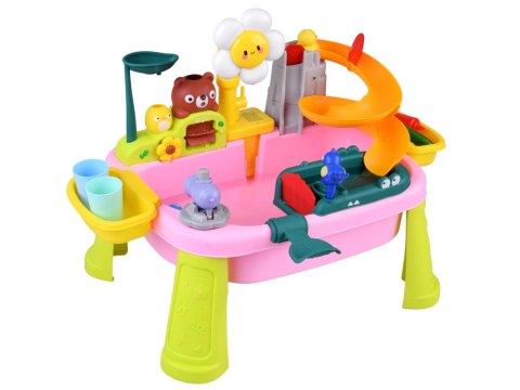 Duży Stolik Wodny Plac zabaw Zjeżdżalnia 40 el. Kreatywna Zabawa ZA6135