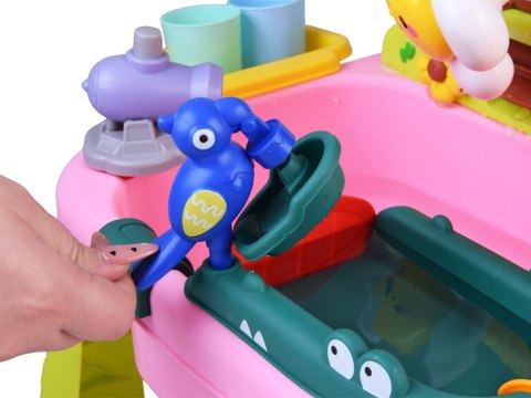 Duży Stolik Wodny Plac zabaw Zjeżdżalnia 40 el. Kreatywna Zabawa ZA6135