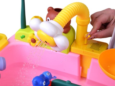 Duży Stolik Wodny Plac zabaw Zjeżdżalnia 40 el. Kreatywna Zabawa ZA6135