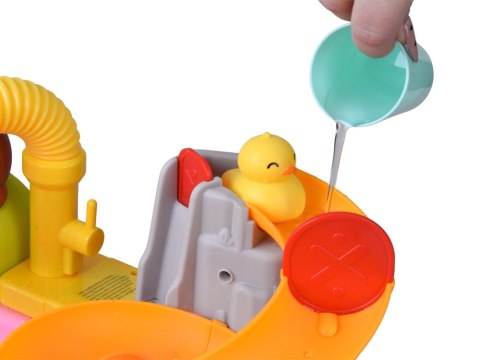 Duży Stolik Wodny Plac zabaw Zjeżdżalnia 40 el. Kreatywna Zabawa ZA6135