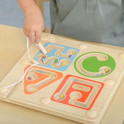 MASTERKIDZ Drewniany Labirynt Magnetyczny Montessori Pisanie i Motoryka
