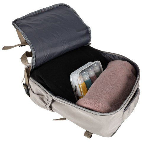 Plecak turystyczny kabinowy podróżny bagaż podręczny szary 45x30 cm