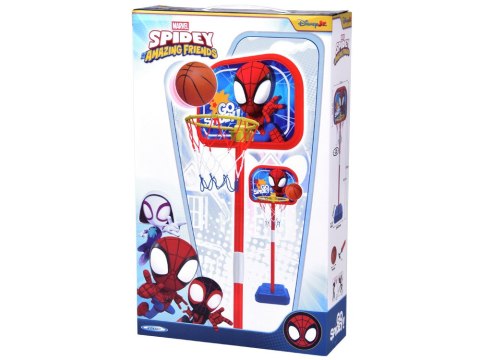 Zestaw do koszykówki Spidey regulowany kosz + piłka 14 cm SP0880