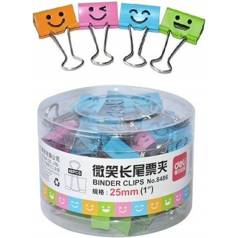 Klips do akt 25mm BUŹKI 48szt. E8486 DELI