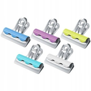 Klipy Buldog 25mm 10szt. kolorowe 255056 BERLINGO
