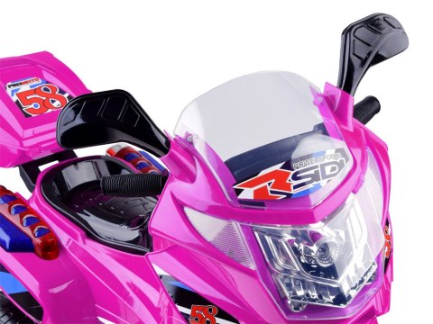 Motorek na akumulator kolorowe światła led PA0241