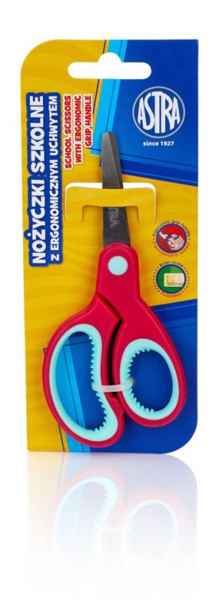 Nożyczki szkolne 13cm z ergonomicznym uchwytem 407118005 ASTRA