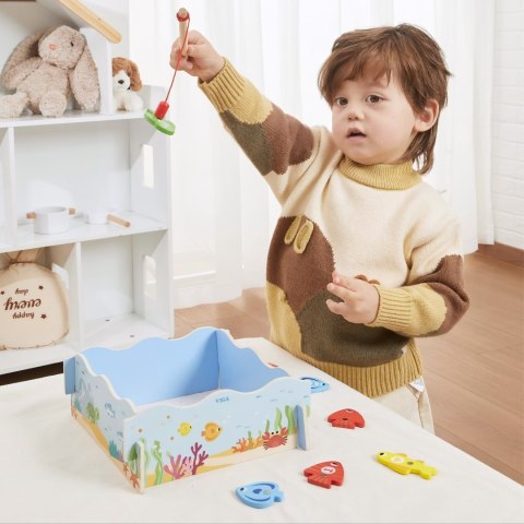 VIGA Drewniana Gra Magnetyczna Wędkowanie - Nauka i Zabawa w Jednym