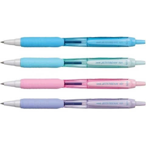 Długopis kulkowy UNI SXN-101 Jetstream obudowa jasnoniebieska niebieski wkład SKY BLUE