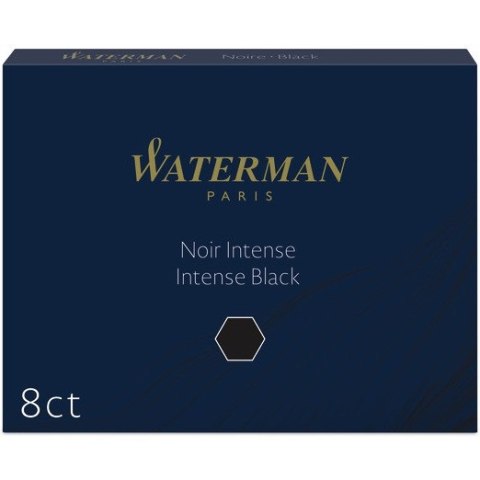 Naboje WATERMAN (8szt.) czarne S0110850