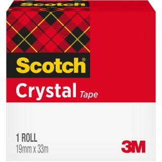 Taśma 19x33m przezroczysta 3M SCOTCH CLEAR-600 pudełko 70005241693