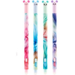 Długopis wymazywalny USZAKI FLUFFY HA 4120 01UF-3 HAPPY COLOR