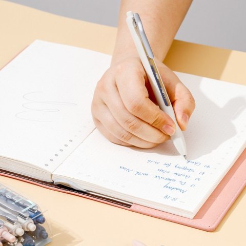 Długopis żelowy niebieski Linfini mix kolorów obudowy EG86-BL DELI