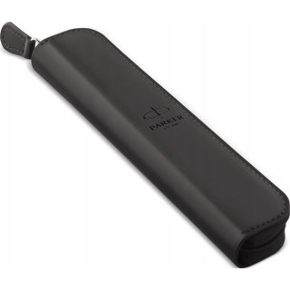 Etui skóropodobne PARKER pojedyncze na pióro lub długopis czarne zamykane ZIP POUCH 2216950