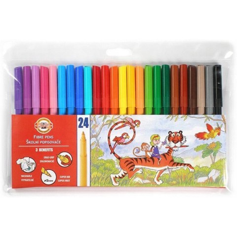 Flamastry szkolne 24 kolory 7710/2BD KOH-I-NOOR