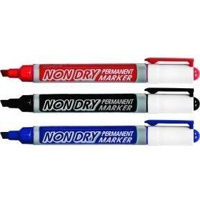 Marker DONG-A permanentny ścięty czerwony TT5733