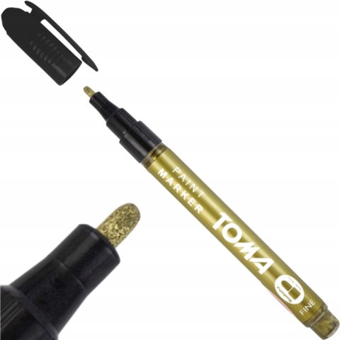 Marker olejowy F złoty 1,5mm TO-441 TOMA