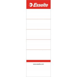 Etykiety grzbietowe do segregatorów 75mm (szerokość 50mm) białe 10sztuk 810801 ESSELTE