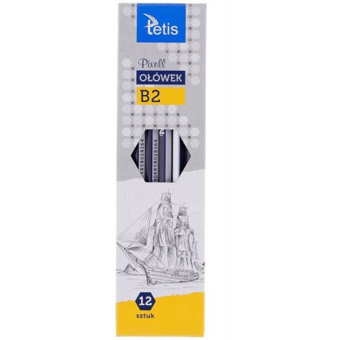 Ołówek PIXELL heksagonalne 2B (12szt.) KV060-B2 TETIS