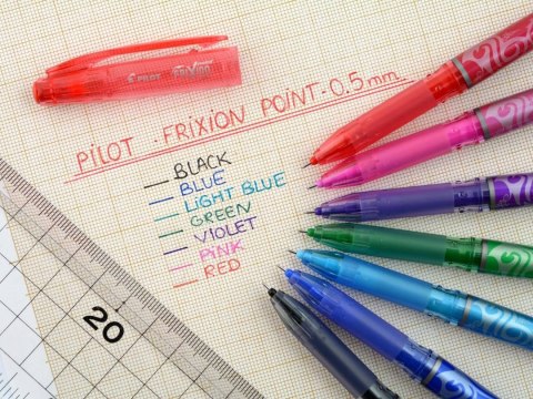 Pióro kulkowe FRIXION POINT 0,5 lazurowe igłowa końcówka BL-FRP5-LB PILOT